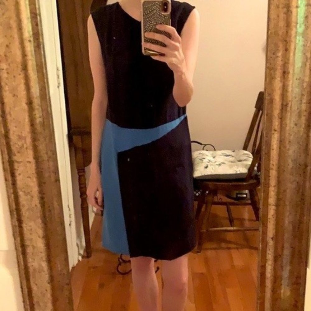 DONATED Derek Lam Colorblock Silk Dress Made in Italy